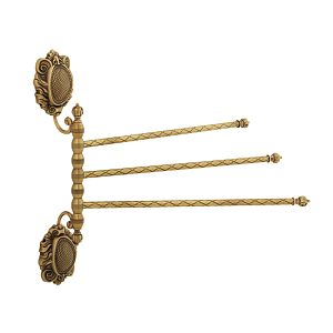 Полотенцедержатель Migliore Cleopatra тройной поворотный, L35 cм бронза 16645 фото
