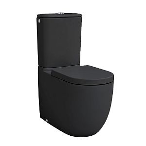 Artceram File 2,0 Унитаз напольный, 67х37хh42см, (чаша моноблока), слив универсальный, с крепежом, цвет: черный матовый фото
