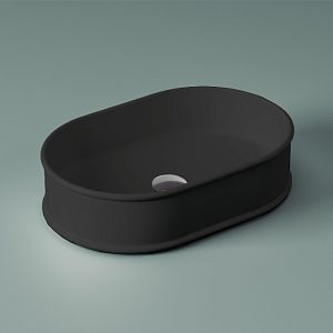 Artceram Atelier Раковина 60x40х15 см, без отв,, накладная, без перелива, цвет: черный фото