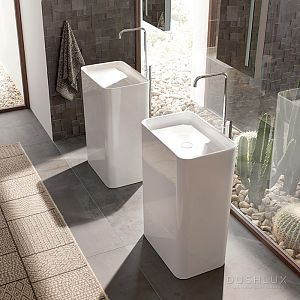 Bette Art Monolith Раковина 60х40х90 см, без отв., напольная, сталь-эмаль, сталь, цвет: белый фото