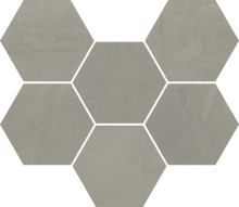 Мозаика Italon Continuum 620110000189 Iron Mosaico Hexagon 25x29 фото
