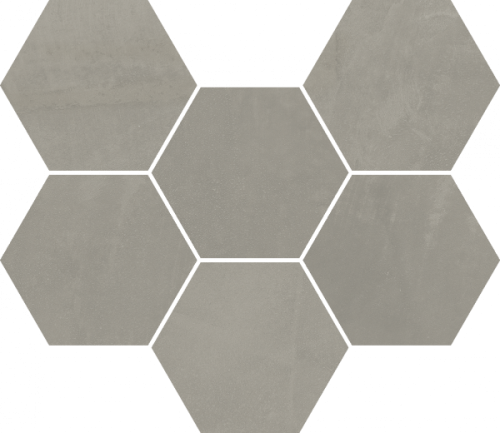 Мозаика Italon Continuum 620110000189 Iron Mosaico Hexagon 25x29