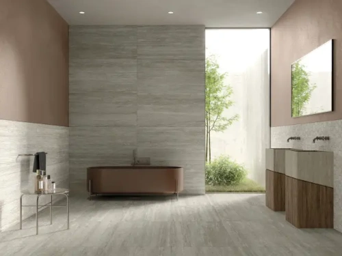 Керамогранит MGM Ceramiche Travertino Vein Cut TRABIA60120 Bianco 60x120 фото 2