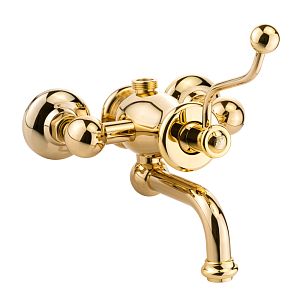 Смеситель для душевой колонны Migliore Vivaldi монокомандный внешний, M3/4", с изливом (без шланга/лейки/держателя), золото 19545 фото