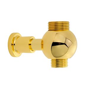 Штуцер Migliore Ricambi проходной для душевой колонны, 1/2"x3/4", золото 19861 фото