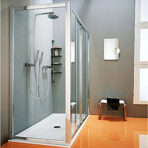 SAMO VC Боковая стенка 88-94х190см,, профиль хром, прозр, стекло с покрытием star clean фото