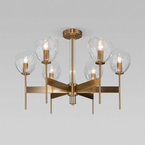 Люстра на штанге Eurosvet 60130/6 латунь Smart фото