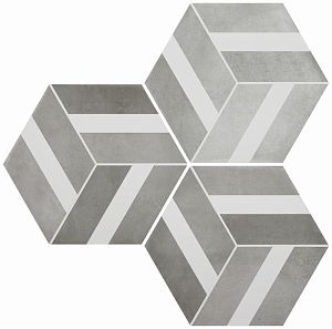 DURSTONE SIX Cementine Керамогранит Bari Grey 23x27 глазурованный матовый фото