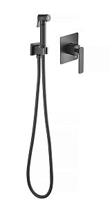 Смеситель встроенный с гигиеническим душем Timo Torne 4389/03SM черный фото