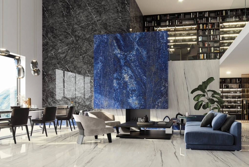 Керамогранит Marvel Grigio Intenso Lappato 120x120 фото 2