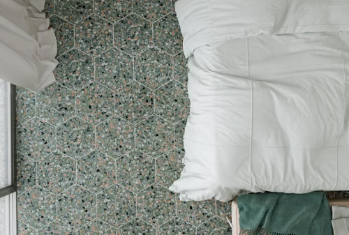 DNA Керамогранит 123384 Terrazzo Teal 32x36.8 фото 2