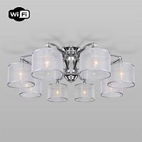 Накладная люстра Eurosvet 60124/8 хром Smart (60109/8) фото