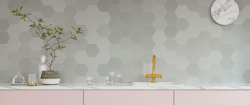 Керамическая плитка WOW 122450 Hexa Six Grey 14x16 фото 2