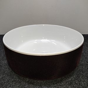 ArtCeram Cognac Раковина 42 см, без отв,, накладная, без слив-перелива, цвет: белый / testa di moro фото