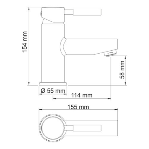Wasserkraft Wern 4203 Смеситель для умывальника фото 3