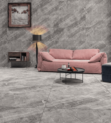 QUA Granite Davao Grey 120x60 серый матовая фото 7