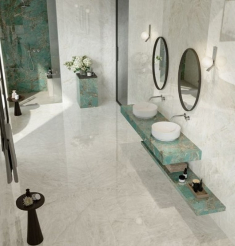 Керамогранит AFXN Marvel Crystal White Lappato 120x120 фото 2