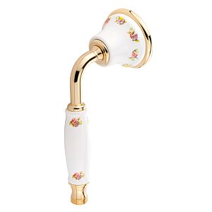 Ручной душ Migliore Provance, белый с декором/золото 19476 фото