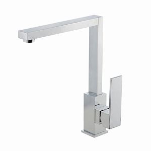 Смеситель для кухни Migliore Kvant монокомандный, высокий квадратный прямой излив, ручка сбоку, хром 26097 фото