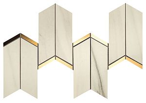 Мозаика 9MCN Marvel Chevron Bianco Fantastico 17x41,4 фото