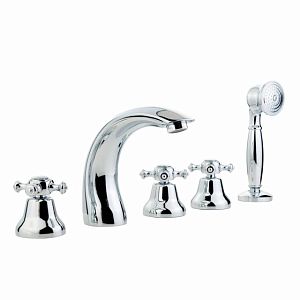 Смеситель на борт ванны Migliore Prestige, на 5 отверстий, хром 31608 фото