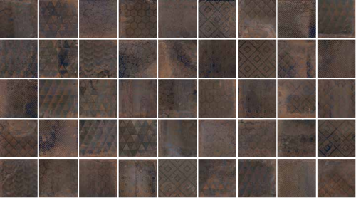 Керамогранит Sant Agostino Oxidart Patchwork Dark 20x20 фото 2
