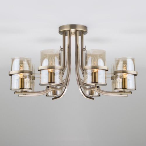 Люстра на штанге Eurosvet 60085/8 античная бронза