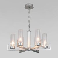 Подвесная люстра Eurosvet 60133/6 серебро фото