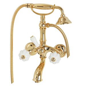 Смеситель для ванны Migliore Olivia внешний, белый/золото 19020 фото