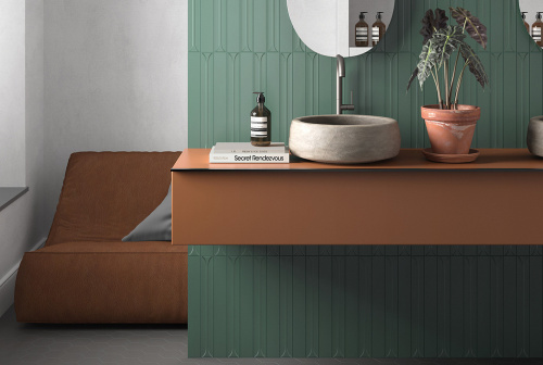 Керамическая плитка Equipe Hopp Green 31186 5х40 фото 2