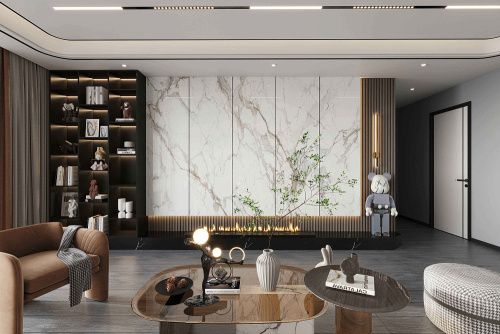 Керамогранит Basconi Home BHK-4009 Golden Francesca Shape Ink 120x300 фото 2