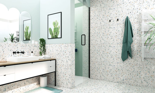 Kashmir Terrazzoo White 60x60