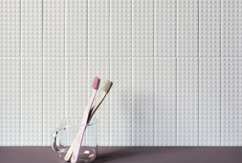 Плитка 4100610 Stud Bianco 5x20 фото 2