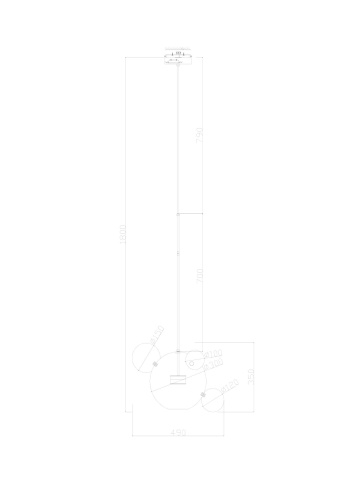 Подвесной светильник Freya FR5128PL-L10BS1 фото 2