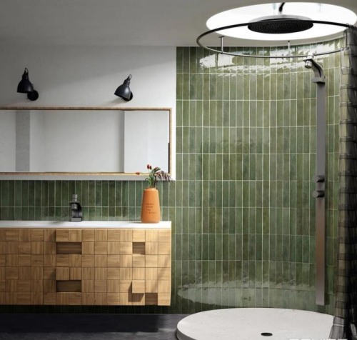 Керамическая плитка Equipe Tribeca 26876 Sage Green 6x24,6 фото 2