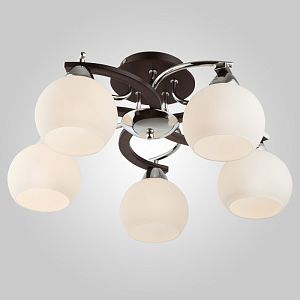 Накладная люстра Eurosvet 9654/5 хром/венге фото