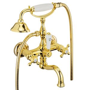 Смеситель для ванны Migliore Arcadia внешний с поворотным изливом, золото 18394 фото