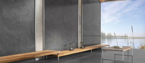 Керамогранит Atlantis Antracite Rectified Parlak Nano 120x240 фото 2