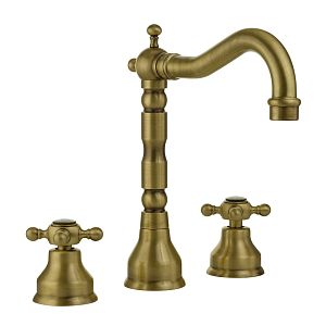 Смеситель для раковины Migliore Revival, на 3 отверстий, бронза 19493 фото