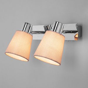 Бра Eurosvet 20080/2 хром/бежевый фото