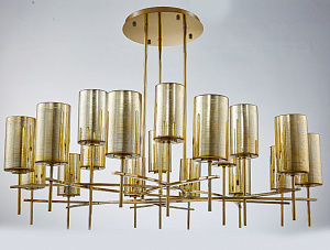 Люстра на штанге Newport 4329+9/C gold фото