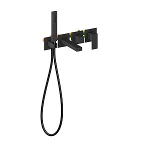 Смеситель встроенный для ванны с душем Timo Selene 2014/03YSM черный фото