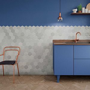 Керамическая плитка WOW Zellige Hexa Grey 122079 -10.8x12.4 фото