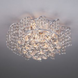 Накладная люстра Eurosvet 16017/6 белый с серебром Strotskis фото