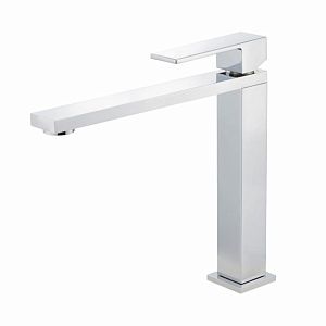 Смеситель для кухни Migliore Kvant монокомандный высокий, прямой плоский излив, ручка сверху, хром 26094 фото