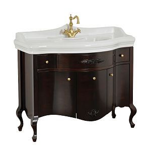 База Migliore Impero L110xH82xP57 см, для раковины 110 см, 3 двери 2 ящика, цвет: Noce 25957 фото