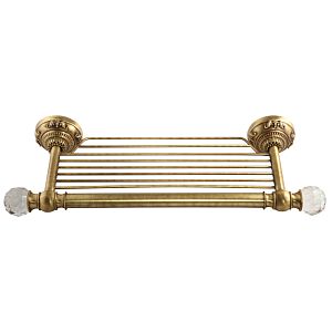 Полка-решетка Migliore Cristalia L43xH6,5xP14.5 см, бронза/Swarovski 16776 фото