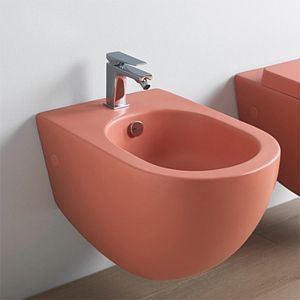 Artceram FILE 2,0  Биде подвесное 36х52 см, с креплениями, с 1 отв под смеситель, цвет: rosso corallo фото