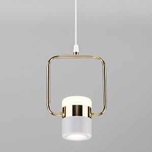 Подвесной светильник Eurosvet 50165/1 LED золото/белый фото