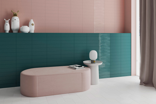 Керамическая плитка WOW Grace 124928 Grace Teal Gloss 7,5х30 фото 2